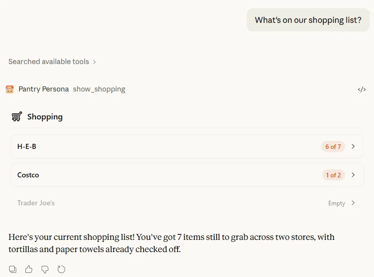 Pantry Persona screenshot