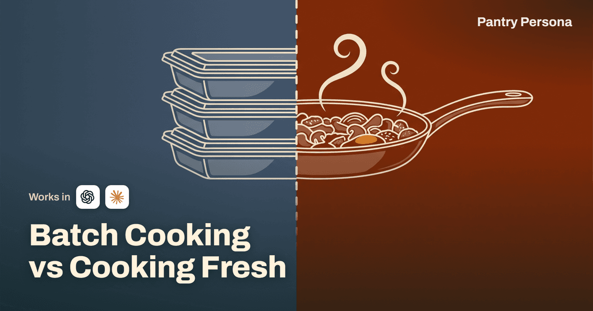 Batch Cooking vs. Cooking Fresh: Which One Actually Saves Your Week?