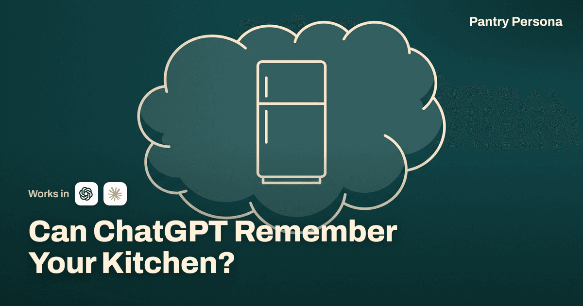 Can ChatGPT Remember Your Kitchen? Here's What It Keeps, and What It Forgets